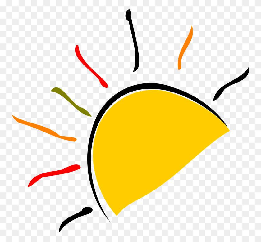 764x720 Sunlight Clipart Sunshine - Free Clip Art Sun