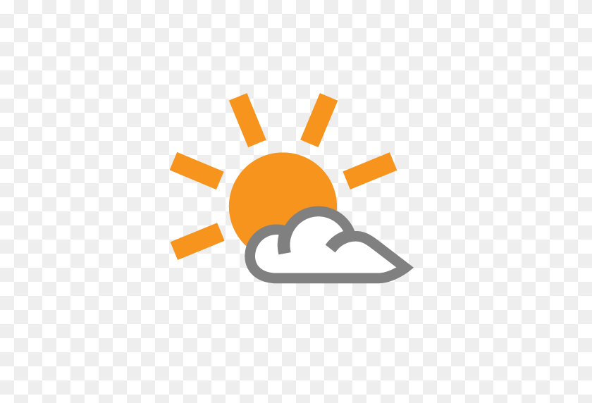 512x512 Sunny Clipart Weather Forecast Symbol - Weather Clip Art