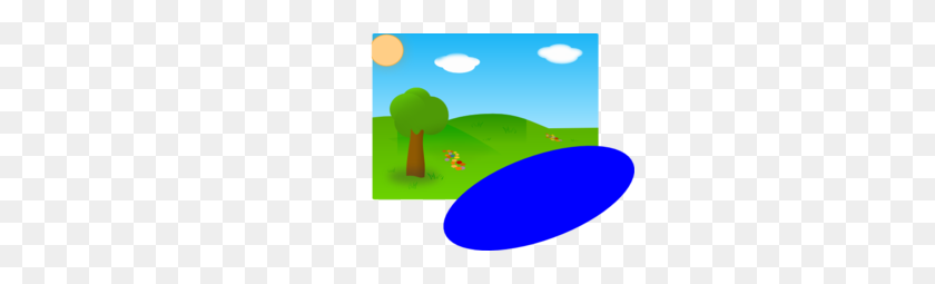 300x195 Sunny Day, With Lake - Sunny Day Clipart
