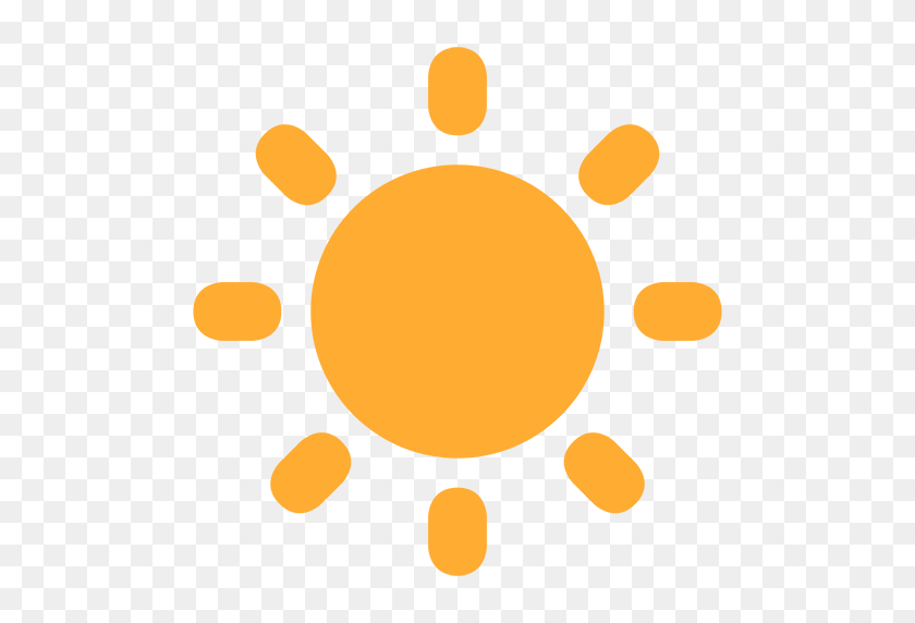 512x512 Солнечный Emoji Клипарт, Исследуй Картинки - Солнце С Лучами Клипарт