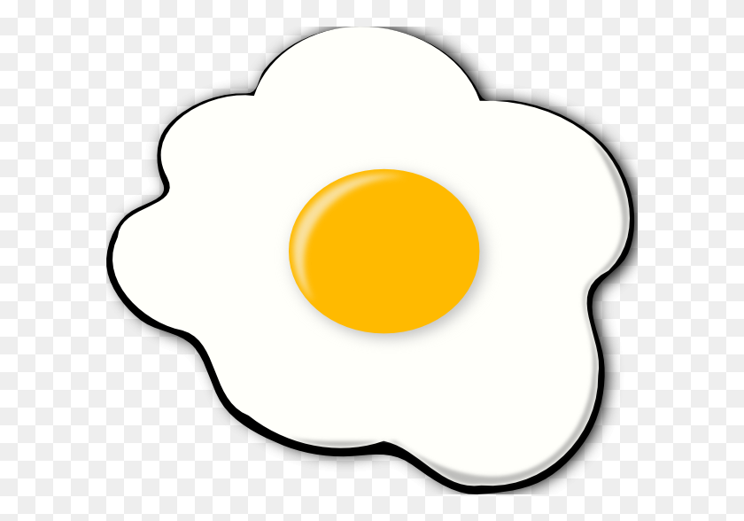 600x528 Sunny Side Up Clip Art - Biscuit Clipart