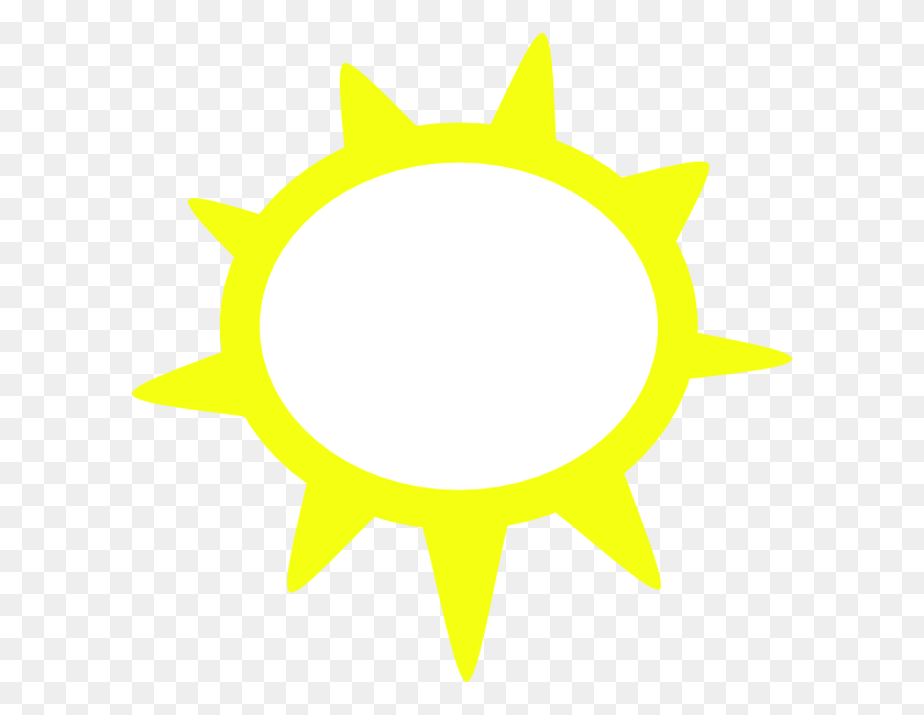 600x590 Sunny Weather Symbols Clip Art Free Vector - Sunny Weather Clipart