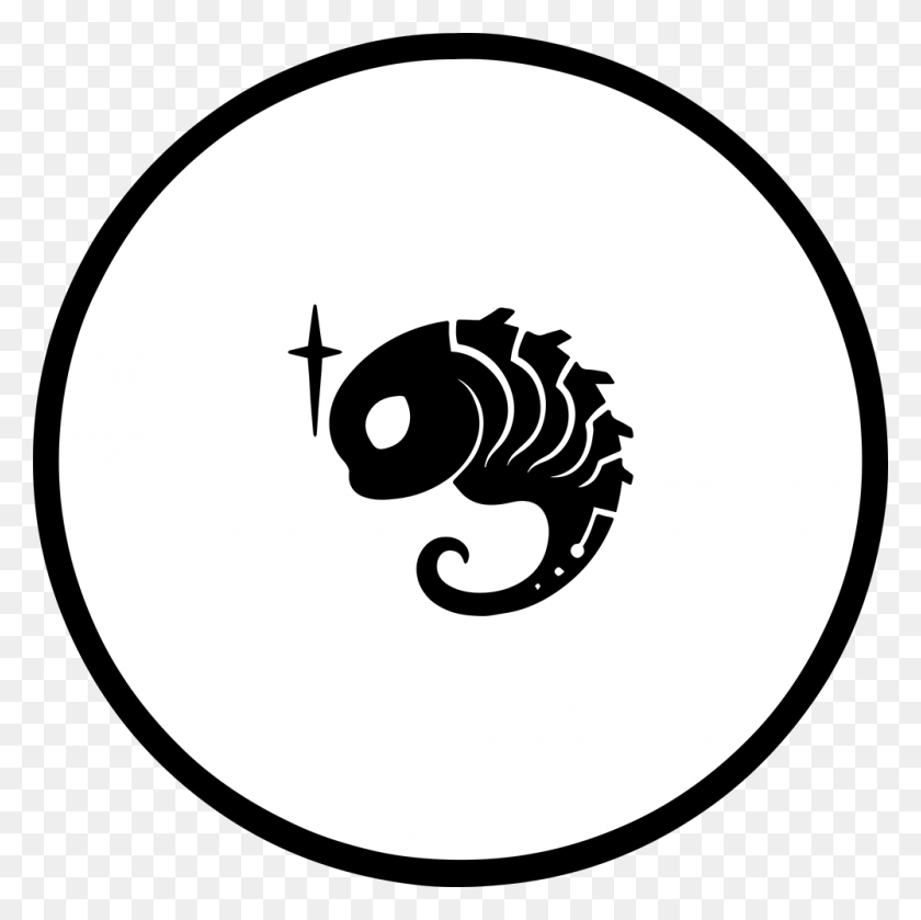 1000x1000 Sunnyclockwork On Twitter - Seahorse Black And White Clipart