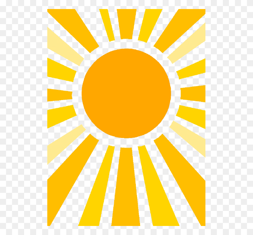 525x720 Sunray Cliparts - Sun With Rays Clipart