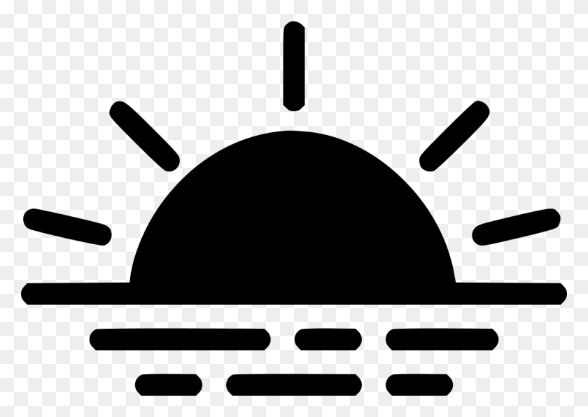 980x674 Sunrise Sunset Weather Png Icon Free Download - Weather PNG
