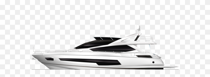 1999x645 Sunseeker Yacht - Яхта Png
