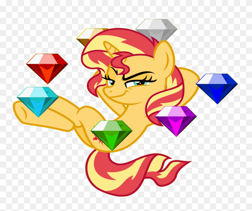 1000x827 Sunset Chuckled You Mean The Chaos Emeralds Mylittlepony - Chaos Emerald PNG