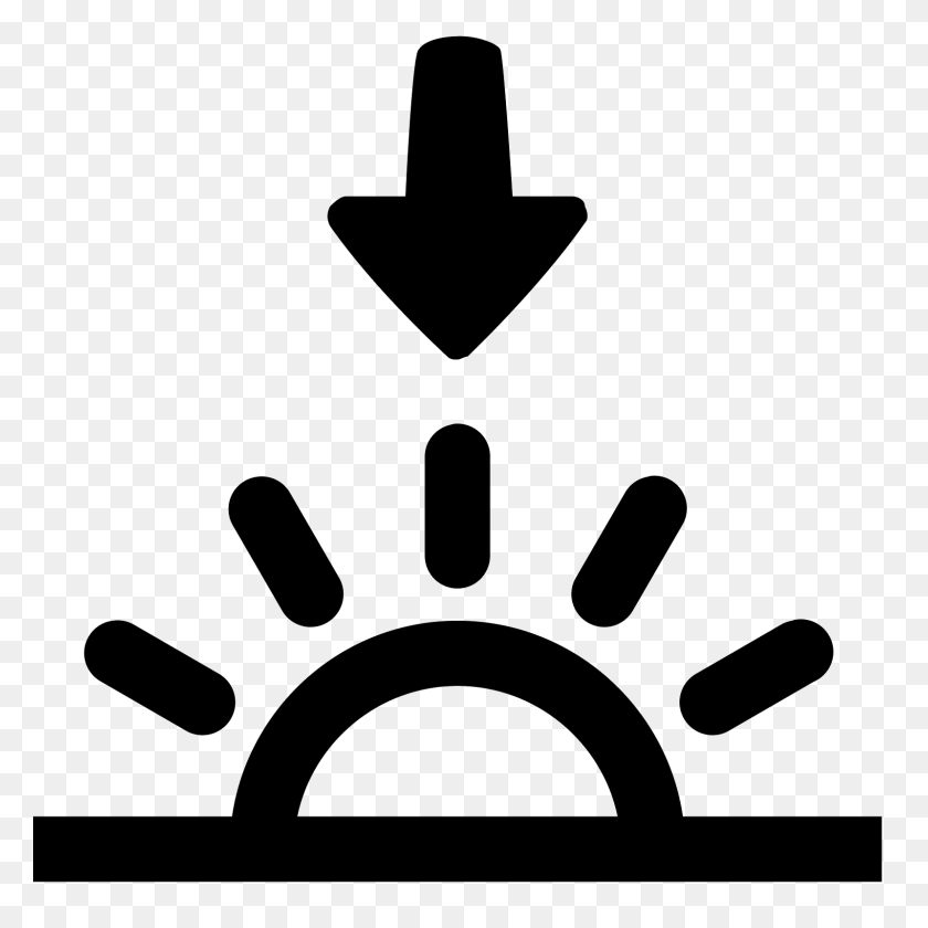1600x1600 Sunset Icon - Sun Rays PNG