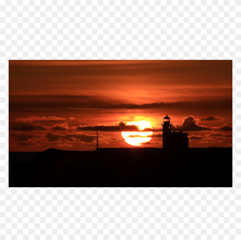 1000x1000 Sunset Lighthouse - Sunset Sky PNG