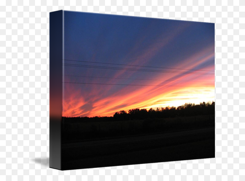 650x560 Sunset Over The Trees - Sunset Sky PNG