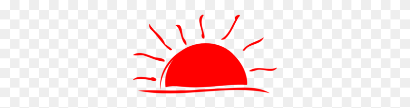 296x162 Sunset Red Clipart Clip Art - Sunset PNG