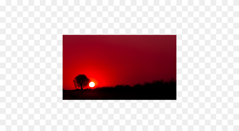 400x400 Puesta De Sol Sombra Roja - Cielo Atardecer Png