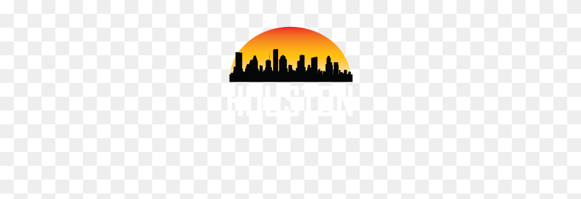 190x228 Sunset Skyline Silhouette Of Houston Tx - Houston Skyline PNG