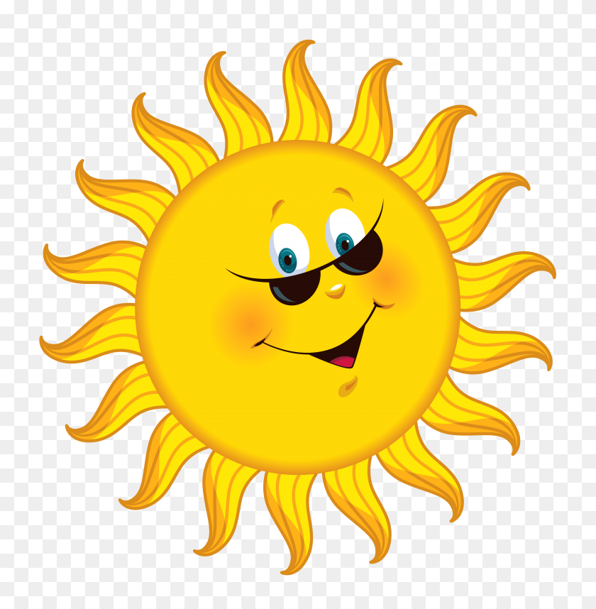 4983x5101 Sunshine Clipart De Dibujos Animados De Sol - Cute Sunshine Clipart
