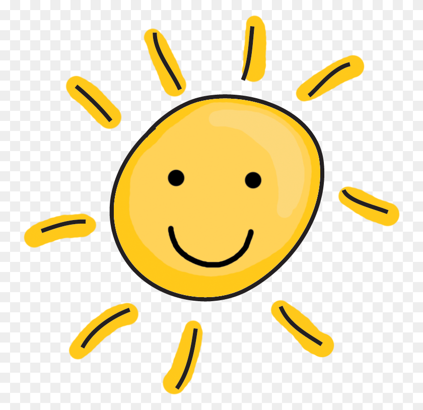748x754 Sunshine Clipart Cute - Summer Fun Clipart