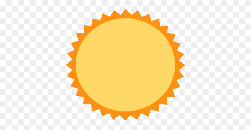 400x376 Sunshine Clipart Hot Sun - Sun Images Clip Art