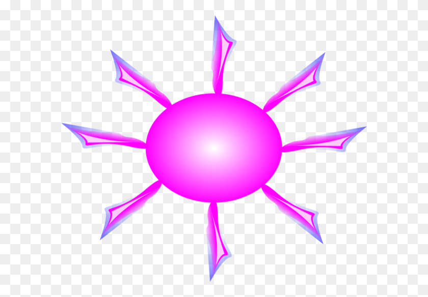 600x524 Sunshine Clipart Pink - Buenos Días Sunshine Clipart