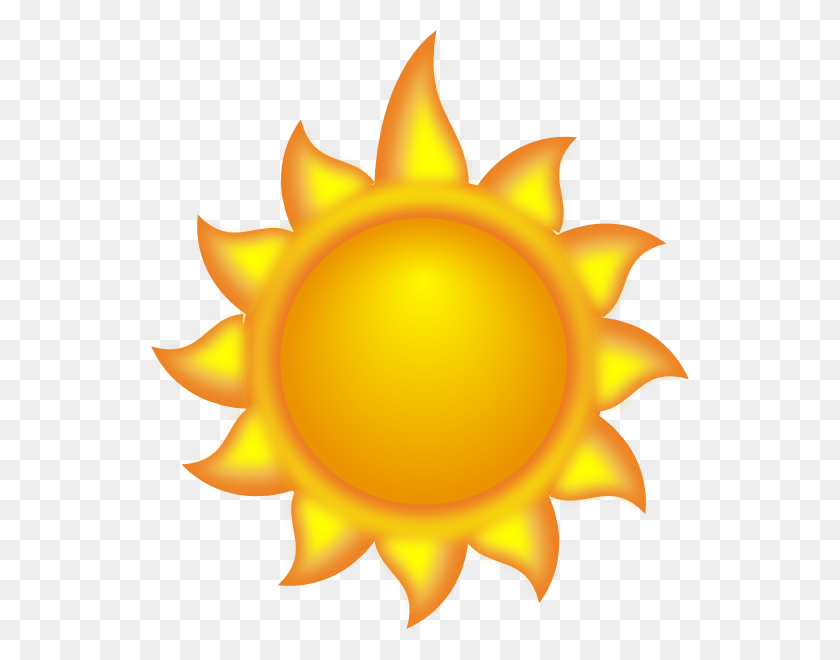 540x600 Sunshine Clipart Small Sun - Summer Sunshine Clipart
