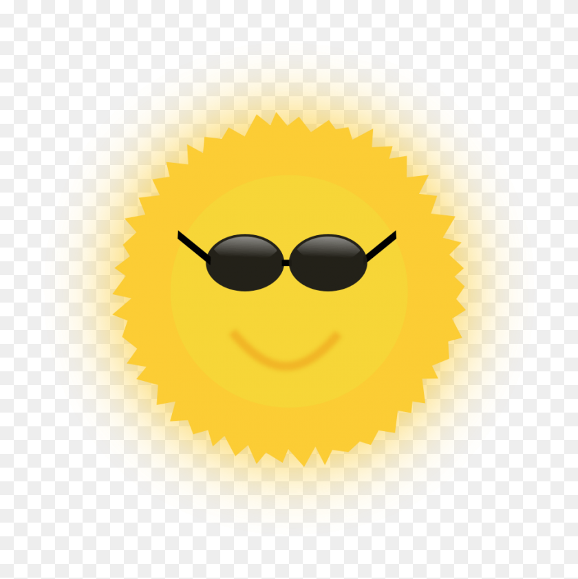 897x900 Sunshine Cliparts - Sunshine With Sunglasses Clipart