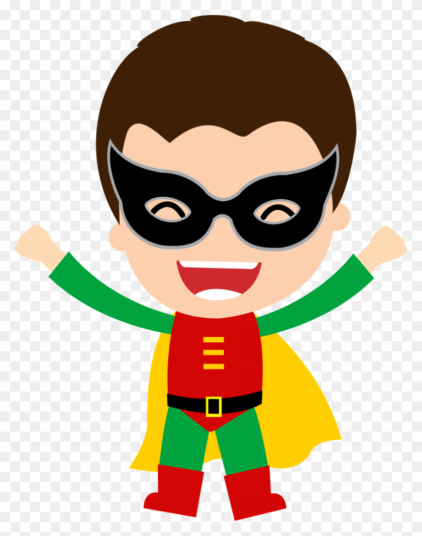 900x1164 Super - Robin Superhero Clipart