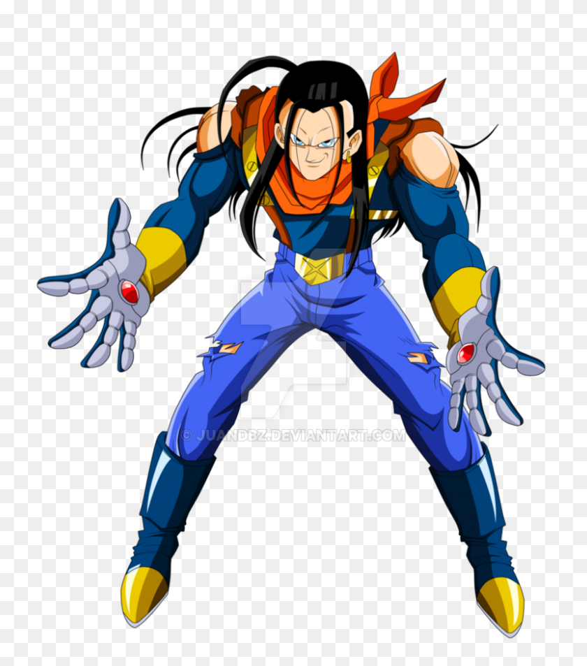 800x916 Супер Android - Android 17 Png