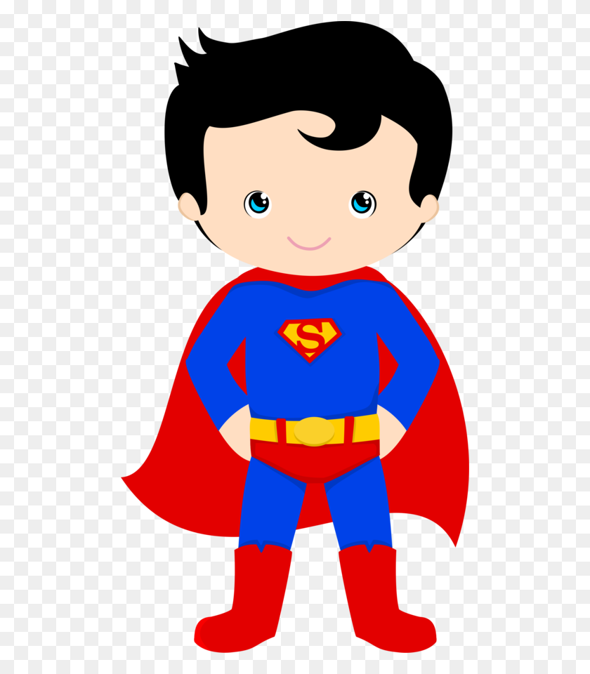 496x900 Коллекция Супер Милых Супергероев Для Детей - Клипарт Для Девочек-Супергероев