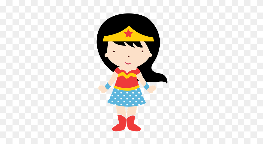 286x400 Super E - Wonder Woman Clipart