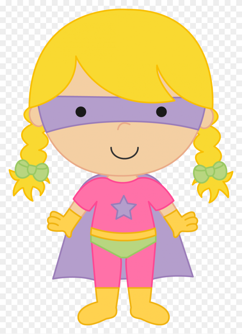 1064x1503 Super Girl Clipart Kid - Two Girls Clipart
