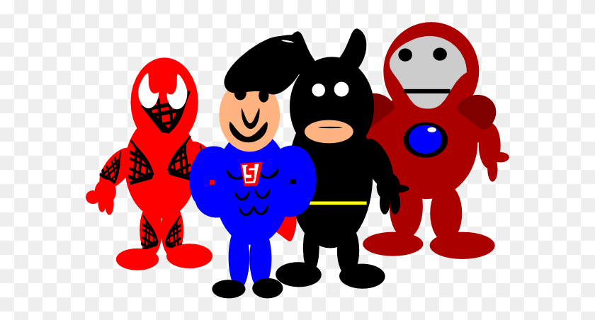 600x392 Super Hero Cartoons Png, Clip Art For Web - Hero Clipart