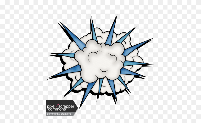 456x456 Nube Explosiva De Superhéroe Con Gráfico De Haz De Luz - Haz De Luz Png