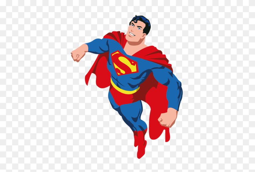 400x508 Super Heroes Superman - Superman Clipart PNG
