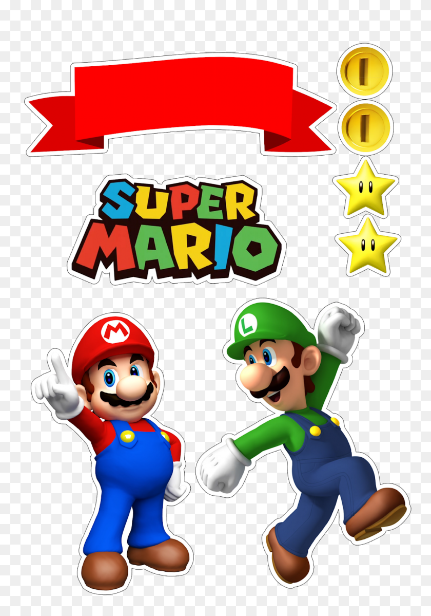1095x1600 Super Mario Bday In Super - Super Mario PNG