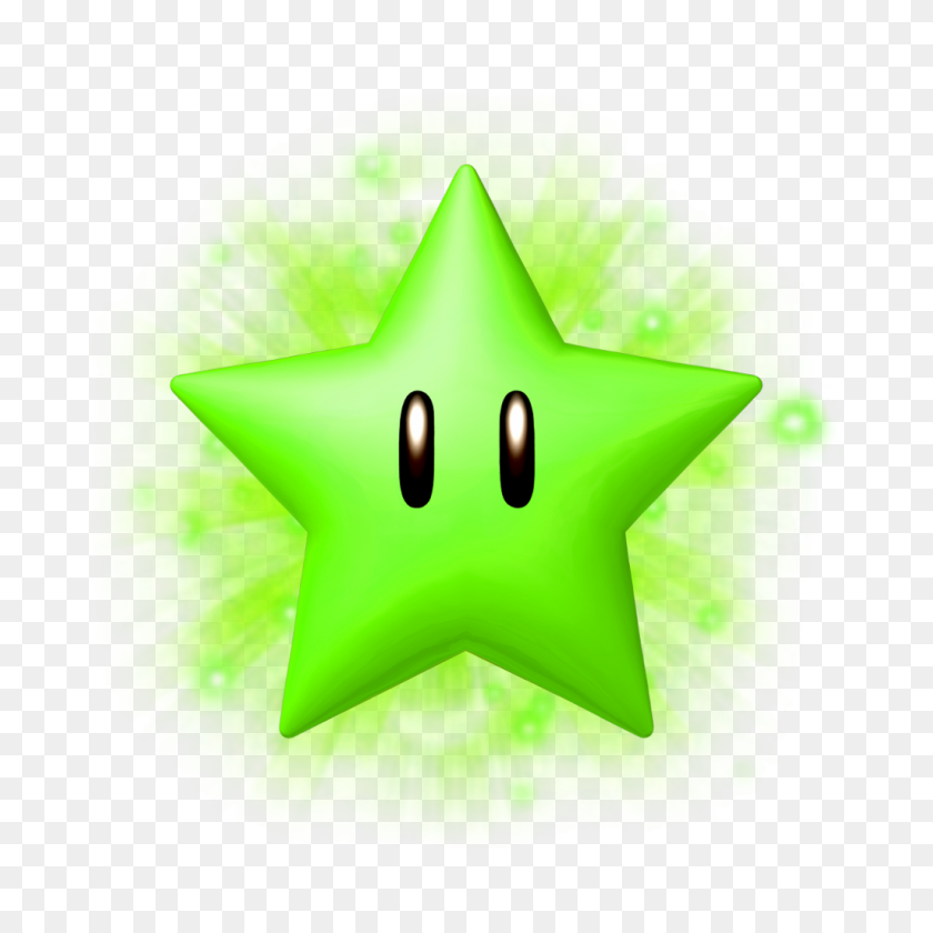 1024x1024 Super Mario Clip Art - Yellow Star Clipart