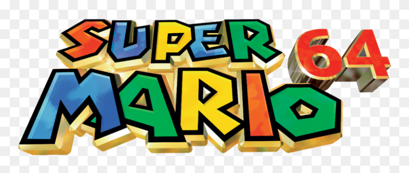 800x303 Super Mario Logos - Super Mario 64 Png