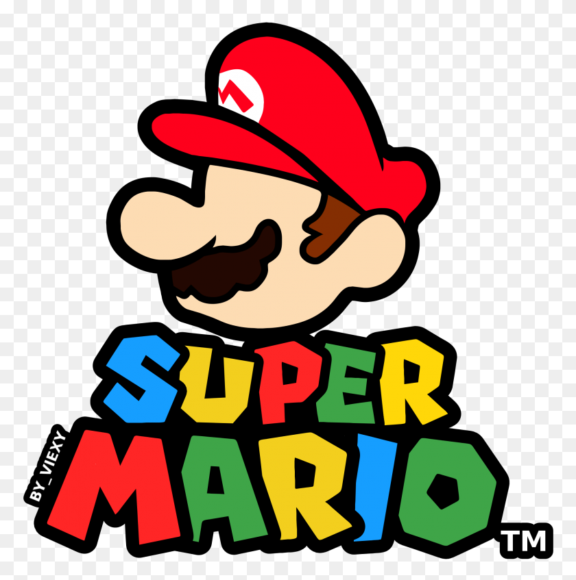 Super Mario Logo Vector - Super Mario Logo PNG - FlyClipart