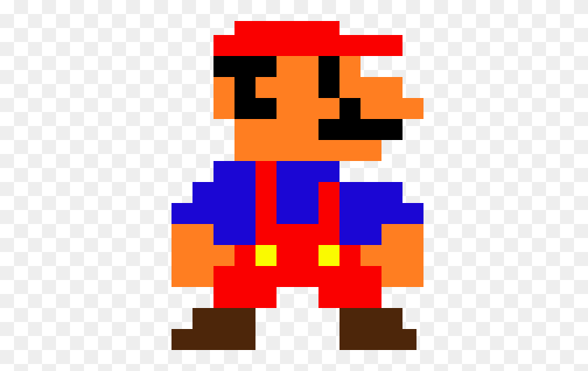 370x470 Super Mario Pixel Art Maker - 8-Битный Марио Png