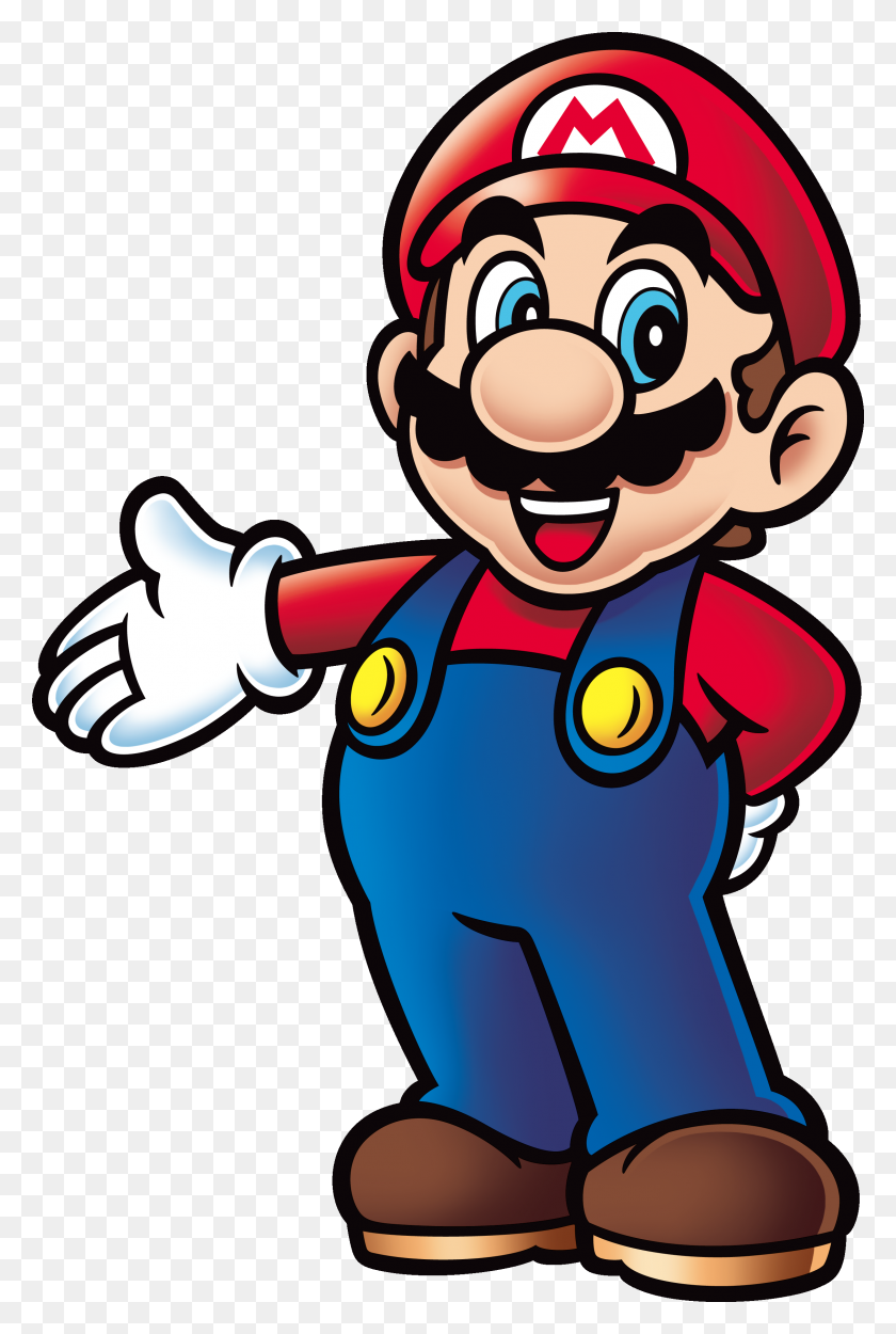 2261x3450 Super Mario Png Image - Mario Clipart