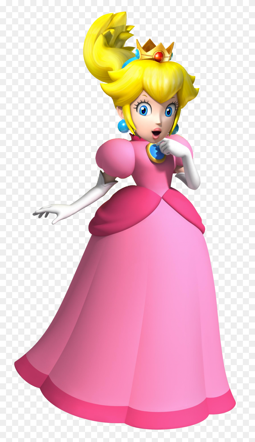 1670x2984 Super Mario Princess - La Princesa Peach Png
