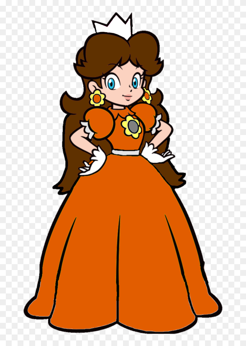 714x1119 Super Mario Smw Classic Princess Daisy - Princess Daisy PNG