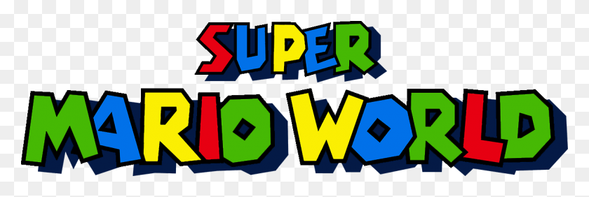 1200x343 Super Mario World Details - Super Mario Logo PNG
