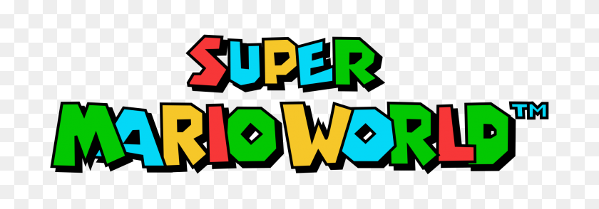 2000x600 Super Mario World Logotipo Del Juego - Super Mario Png