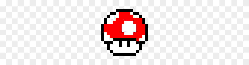 200x160 Super Mario World Mushroom Pixel Art Maker - Mario Mushroom PNG