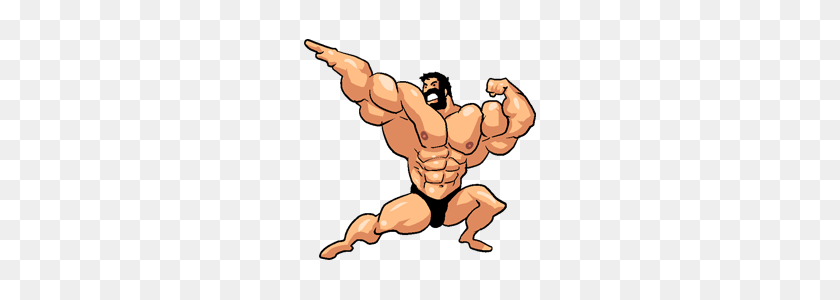 240x240 Super Muscle Man Line Stickers Line Store - Muscle Emoji PNG