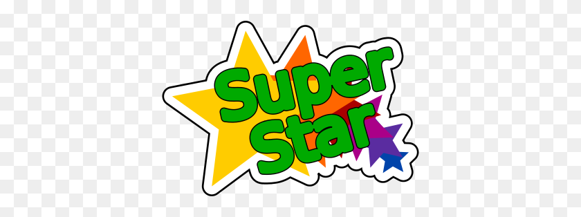 372x254 Super Star Clip Art - Superhero Logo Clipart