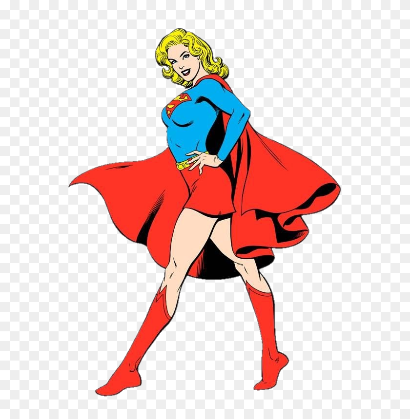 600x800 Supergirl Clásico - Supergirl Png