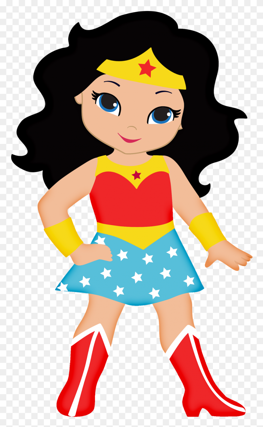 956x1600 Supergirl Clipart Supe Woman - Niño Superhéroe Clipart