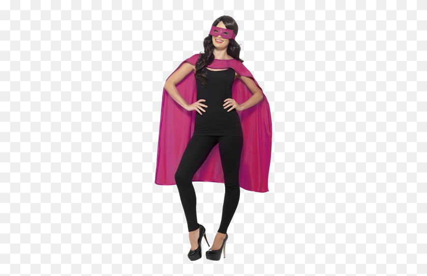 363x484 Superhero Adult Unisex Pink Cape And Mask One Size Size Chest - Superhero Cape PNG