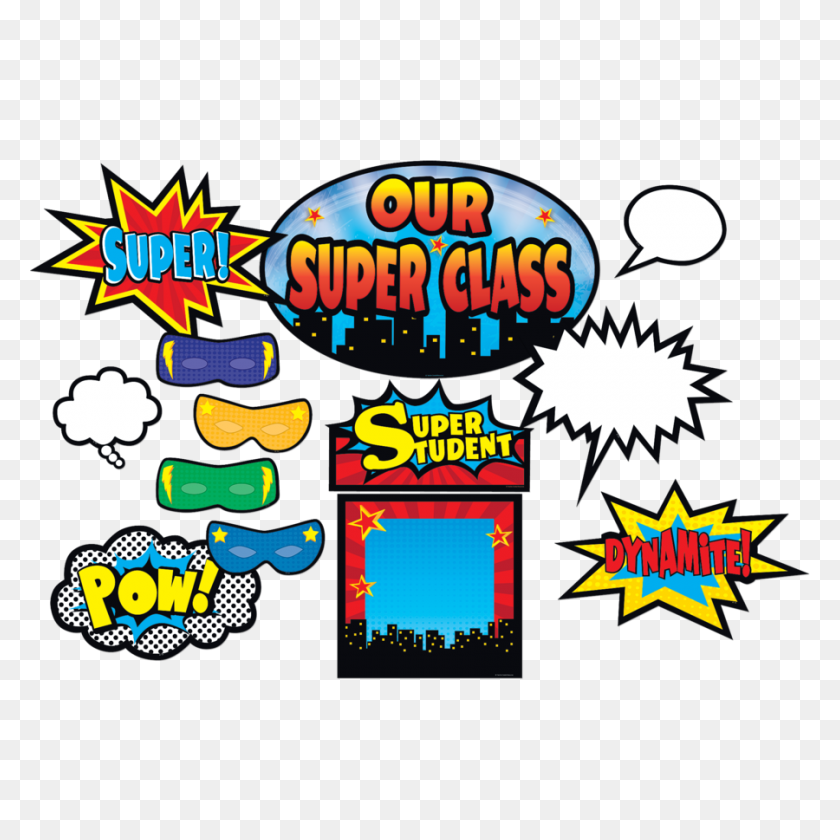 900x900 Доска Объявлений Супергероя - Клипарт Границы Супергероя