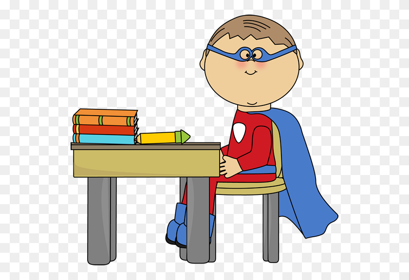 550x516 Superhero For Teachers Clipart - Boy Superhero Clipart