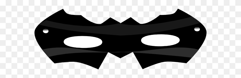 600x212 Superhero Mask Cliparts - Batman Mask Clipart